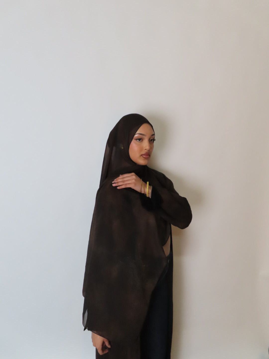 Luma Marble Abaya - Cocoa