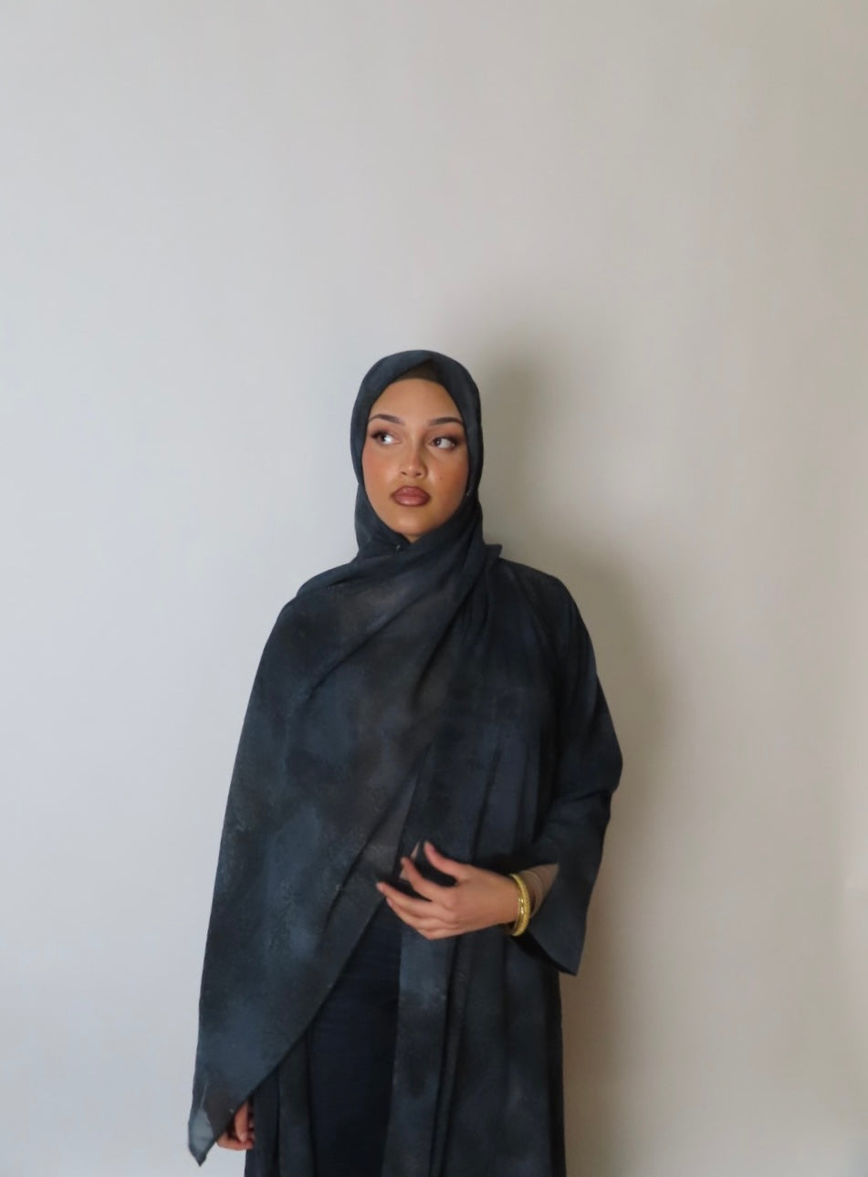 Luma Marble Abaya - Celeste
